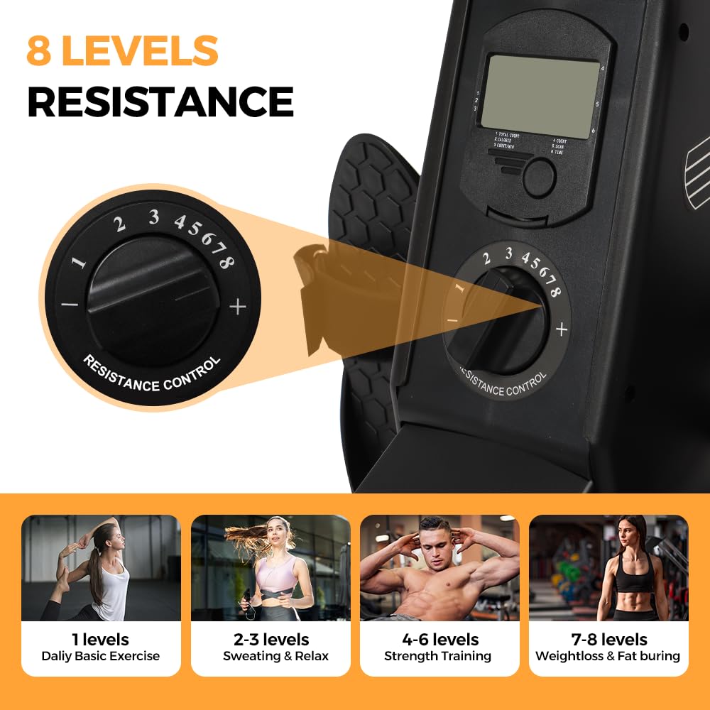 Rameur Magnétique Ultra-Silencieux Pour La Maison Avec 8 Niveaux De