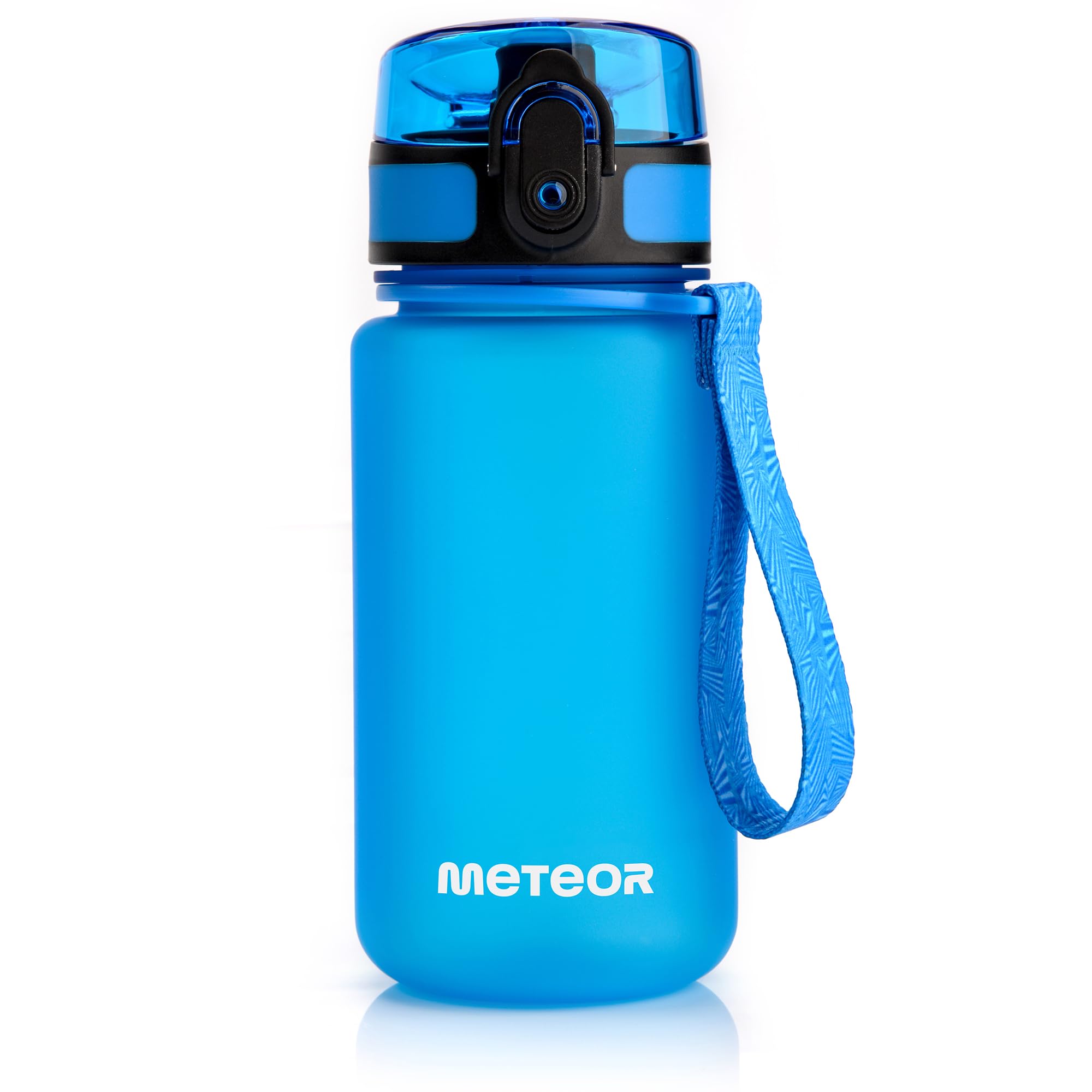 meteor Water bottle 350 ml – Secure flip lid with lock for daily hydration – Durable and practical sports water bottle for training and travel – Sport water bottle Blue — image 1