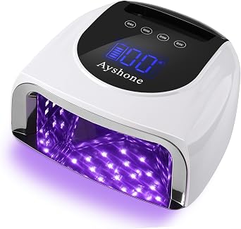 Professional Rechargeable 96W UV LED Nail Lamp,White