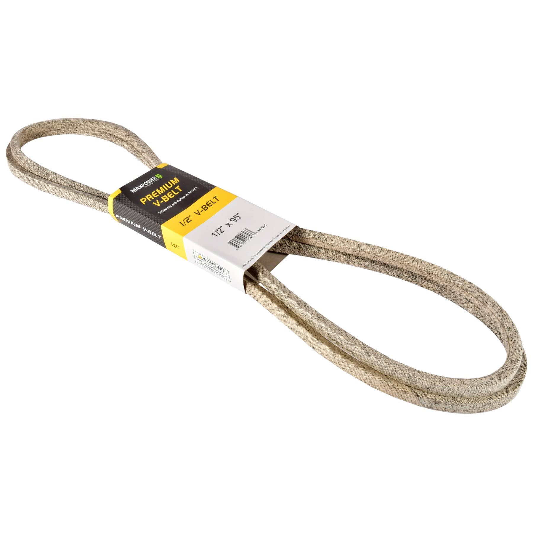 MAXPOWER Cinghie 347538, rinforzante in Kevlar, 1/2" x 95" - 4L950 - Lunghezza Esterna L(a) 2430 mm.