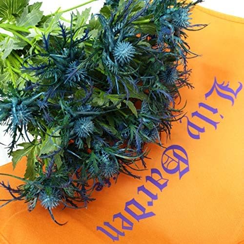 Miniatura 8 de 6 tallos largos de cardos artificiales Eryngo racimo de flores plantas para centros de mesa de decoración del hogar (azul)