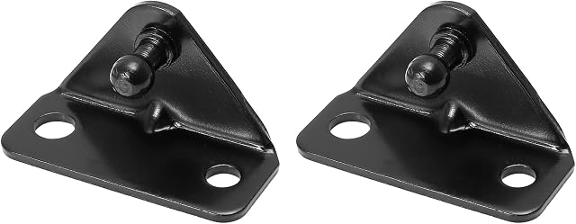 X AUTOHAUX 2pcs 10mm Car Ball Studs Mounting Brackets Black 64x35x21mm