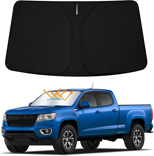 D-Lumina Parasol para parabrisas delantero para Chevy Colorado 2015-2022, parasol plegable para ventana delantera para rayos UV y protección solar disponible en Yaxa Mexico