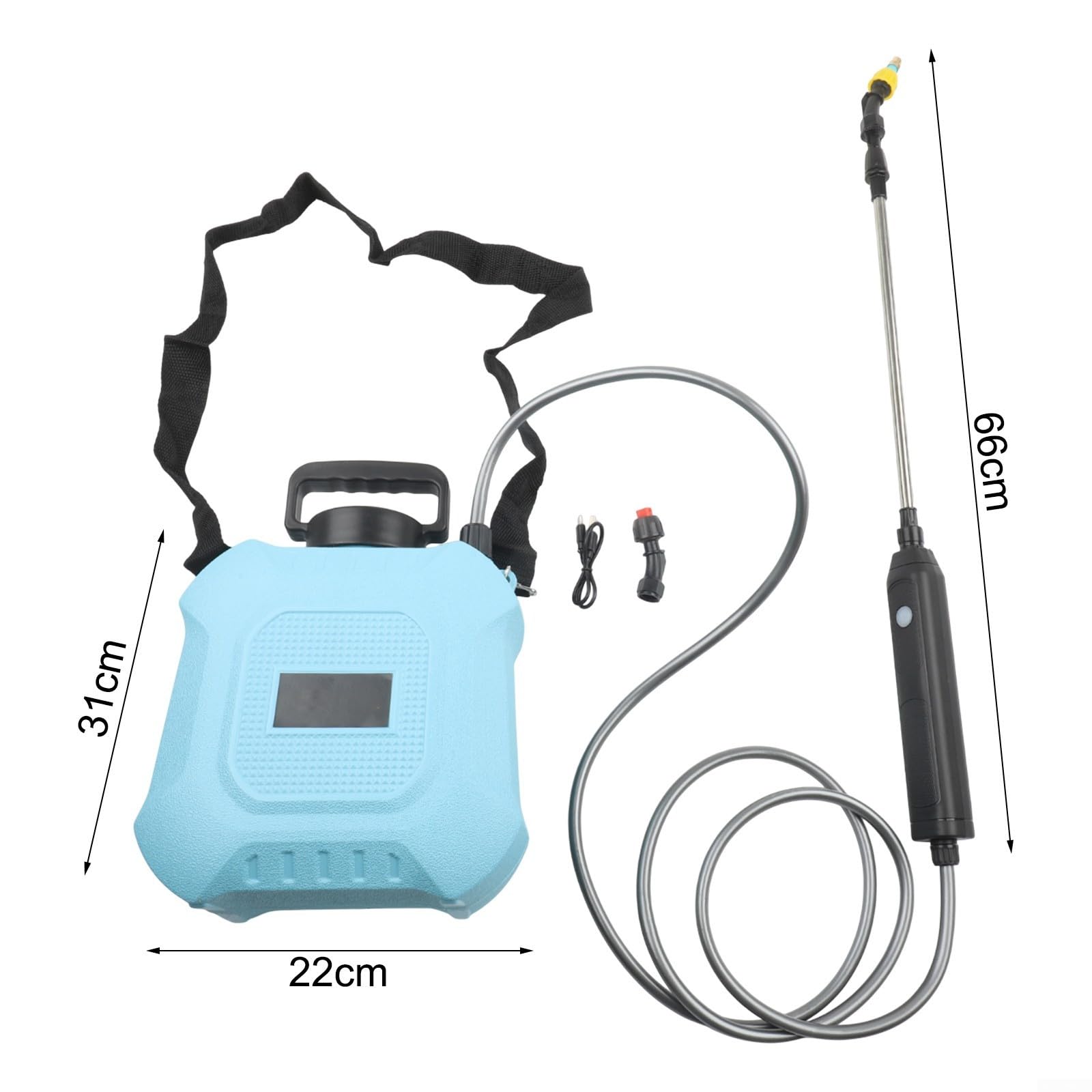 Irroratore Elettrico 5L Ricaricabile USB con Irroratore Elettrico(5L) | Ricarica USB, lunga durata, serbatoio 5L, ideale per fiori e orti, leggero
