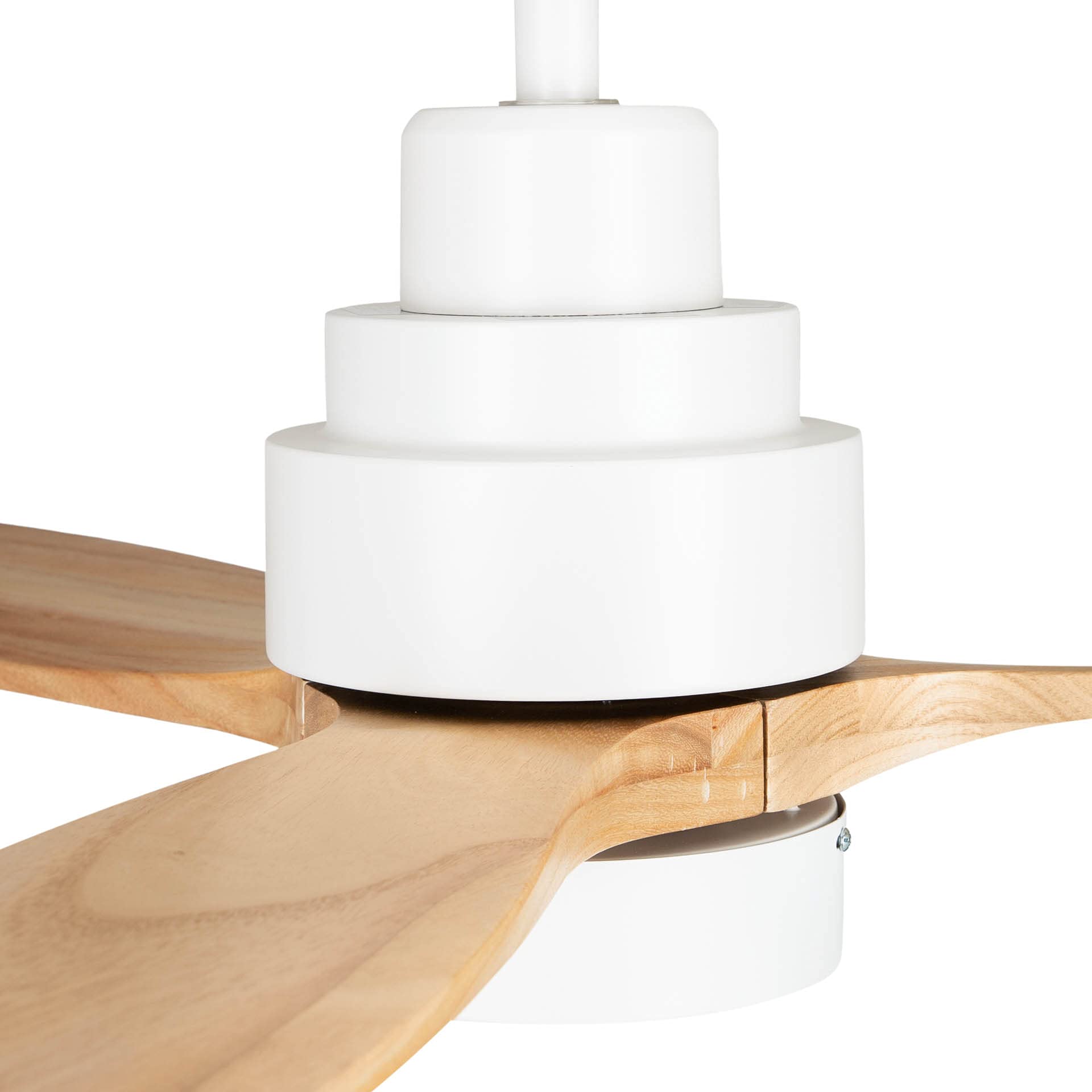 Mellerware Brizy Ceiling Fan with Remote Control, 45 W, 6 Speeds, Ultra Quiet, Summer / Winter Function, Timer, 3 Blades, Diameter 132, DC Motor, White