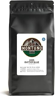 Iced Rhythm Brew Coffee Blend, Cold Brew Specialty Roast, Chocolate and Caramel Notes (Ground), 1 Lb