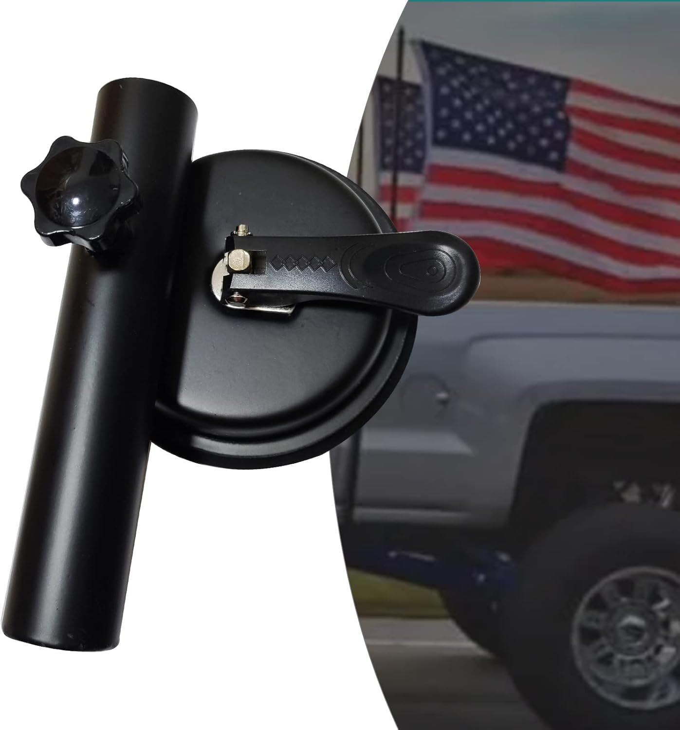 Flag Pole Holder Suction Cup Style Universal Flag Pole Mounting Bracket Heavy Duty