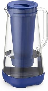 Wasserfilter Glas 3L | Hochwertige Wasserkaraffe aus Borosilikatglas mit Aktivkohle & Ultrafiltration | Wasserfilter Kanne für Trinkwasser | Filter gegen Chlor, Kalk & Schwermetalle