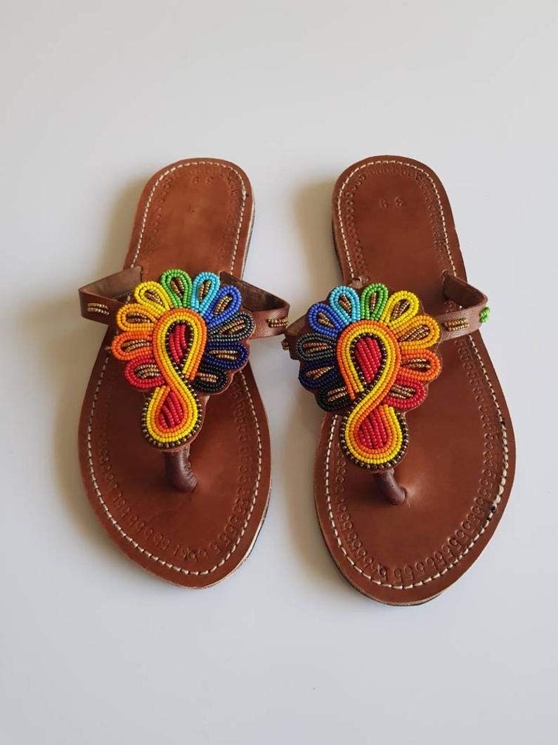 Maasai sandals for ladies Clearance