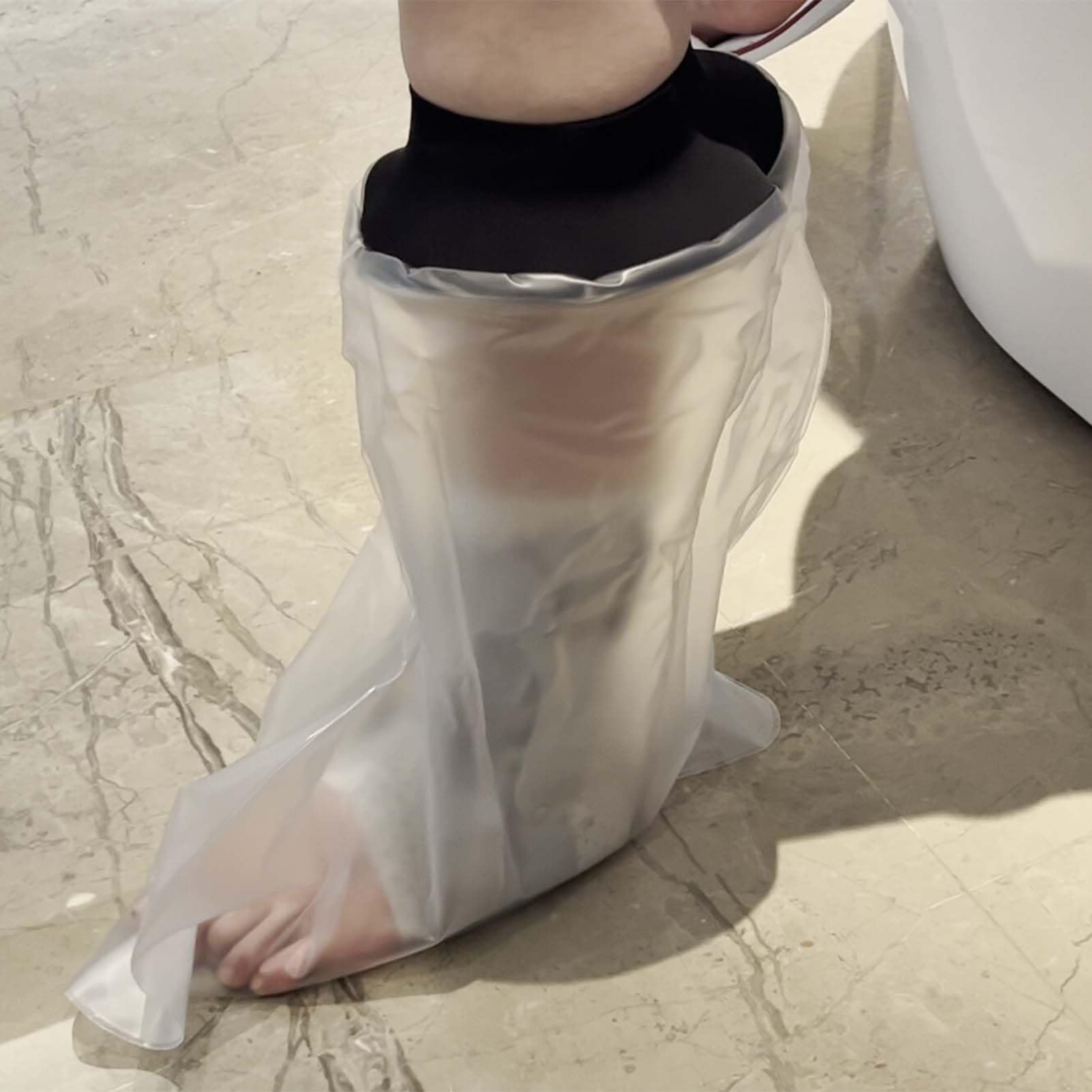 CIVJET Waterproof Leg Cast Cover for Showering, Short Leg (7.9" Diameter) | FDA Approved Orthopedic Brace - main product image