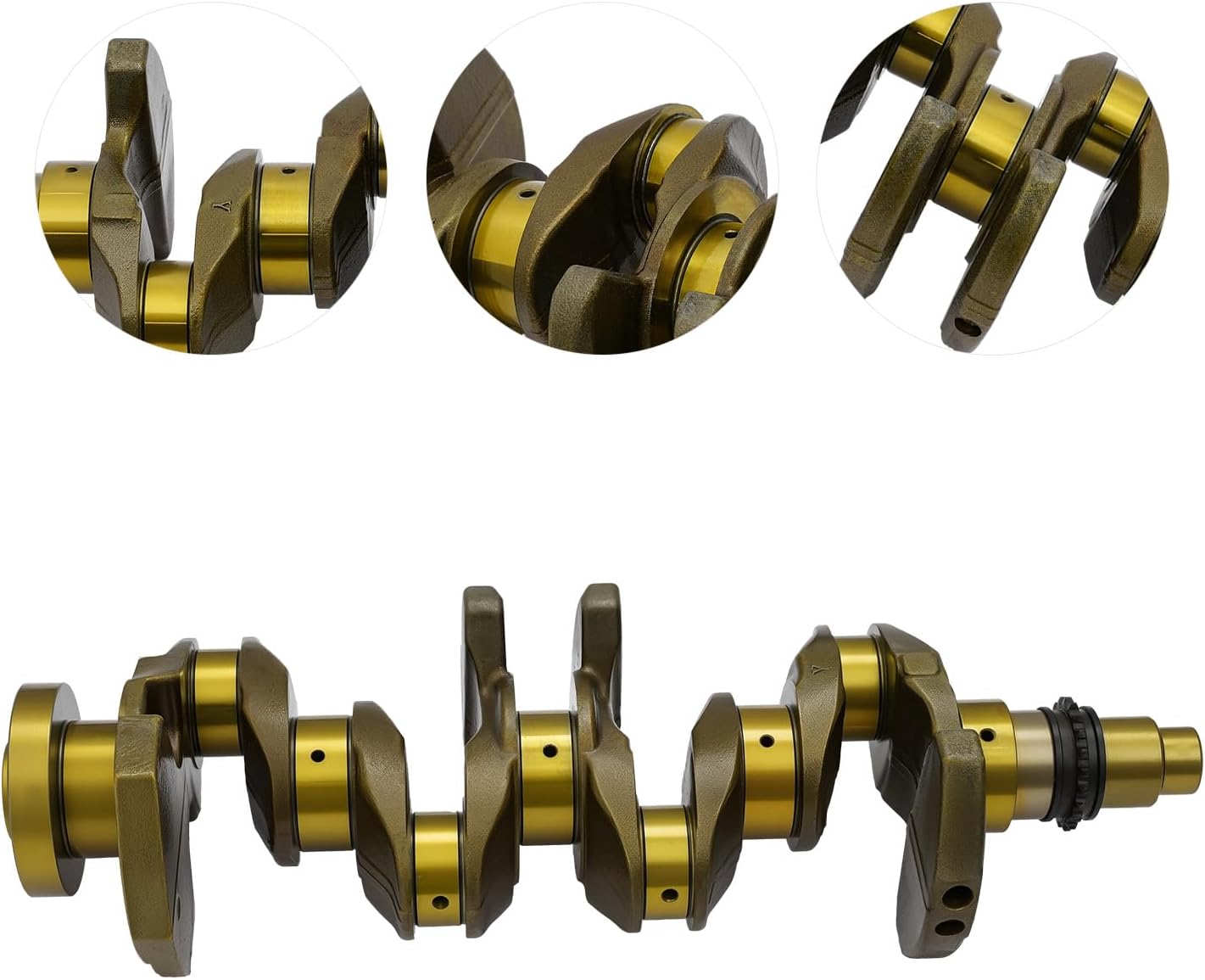 Crankshaft Compatible with Hyundai Elantra KIA Forte 1.8L 2014-2016 Silver Engine Crankshaft, Replace 622V62EH00