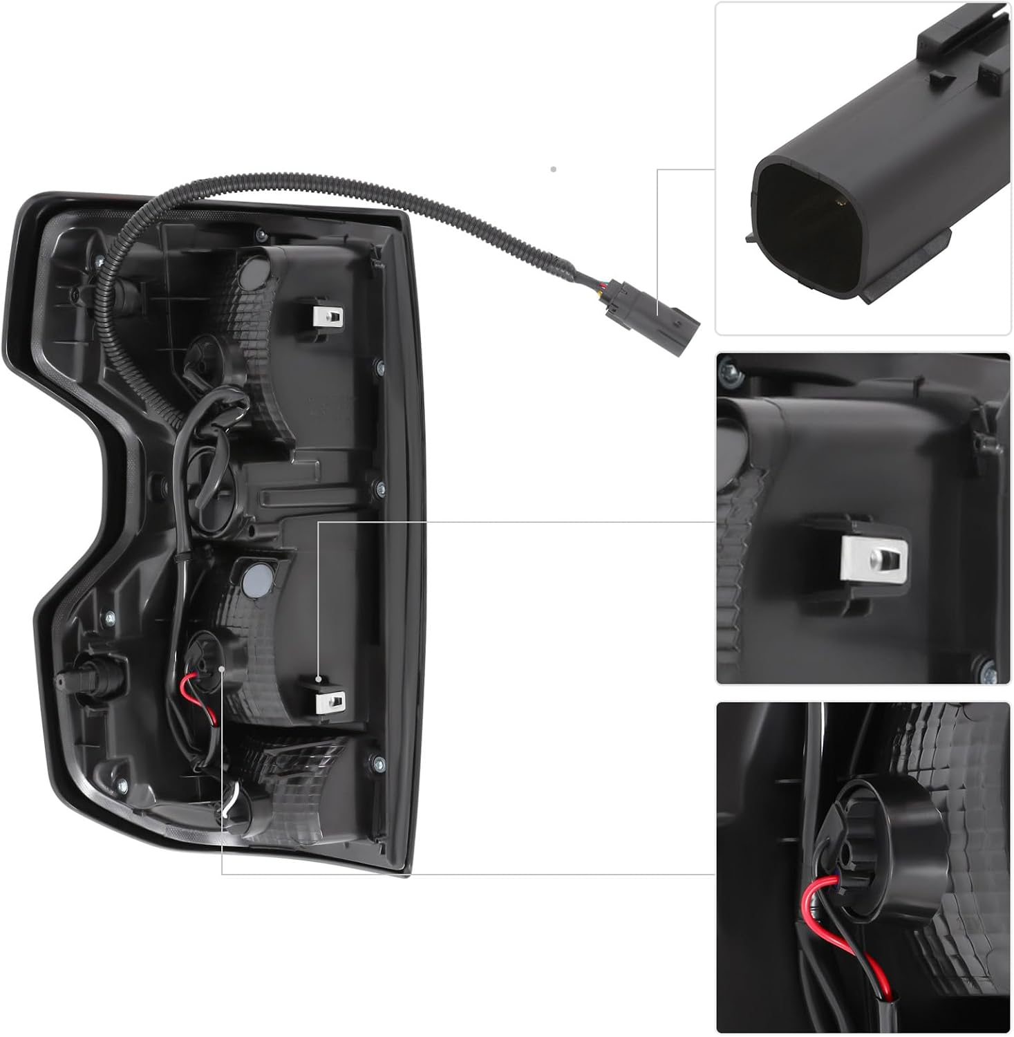 LED Tail Light Assembly Compatible with 2023-2025 Chevy/Chevrolet Colorado ZR2 Z71, Rear Left & Right Tail Lights, Direct Replacement with Bulbs Included, OEM# 85651744 85651745 (Right Passenger Side)