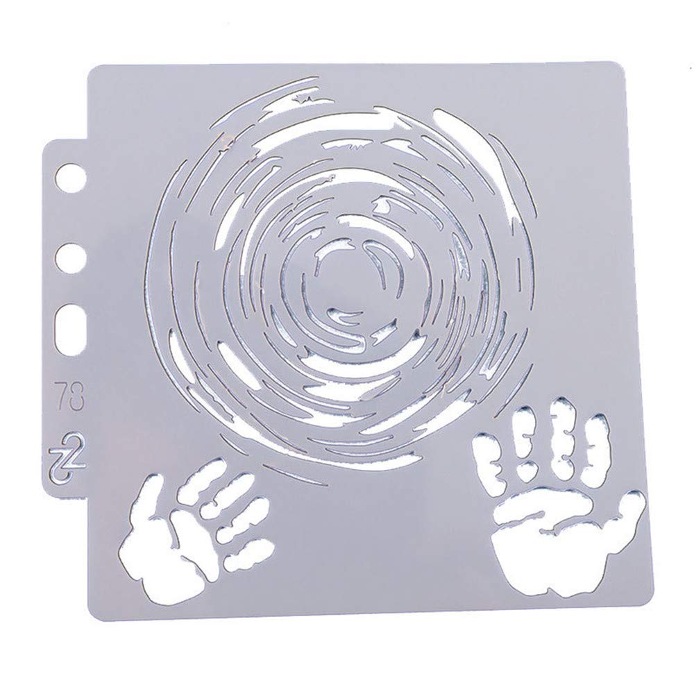 GIVBRO Swirl Drawing Stencils Painting Template Stencils Reusable for Paint Craft Wood DIY Scrapbook Wall Home Decor