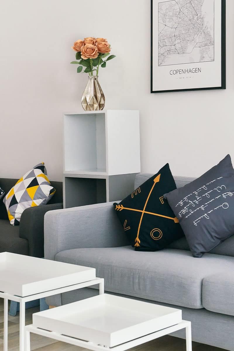 LVEFIT Artificial Rose Flower Artificial Flowers Flower with Long Stem Silk Roses Bouquet for Wedding Bridal Shower Party Home Decoration (Terracotta, 12 Pcs) - Image 8