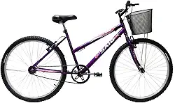 Bicicleta Aro 26 Feminina Mono Saidx Sem Marcha Com Cesta