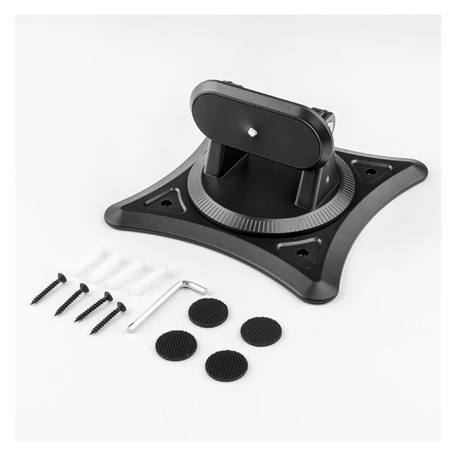 Staffa Cardanica for Proiettore Multifunzione, Supporto Da Tavolo E Da Parete | Staffa di sollevamento rotante a 360 gradi for configurazioni di proiettori desktop e montati a parete(White)