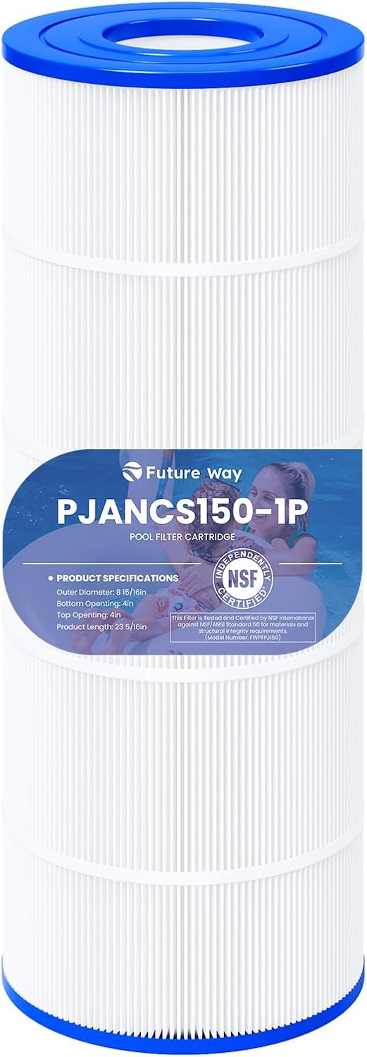 Future Way CS150 Pool Filter Cartridge Replacement for Jandy CS150, CCX1500RE, Replace Jandy R0462300, Pleatco PJANCS150, PXST150, 150 sq. ft