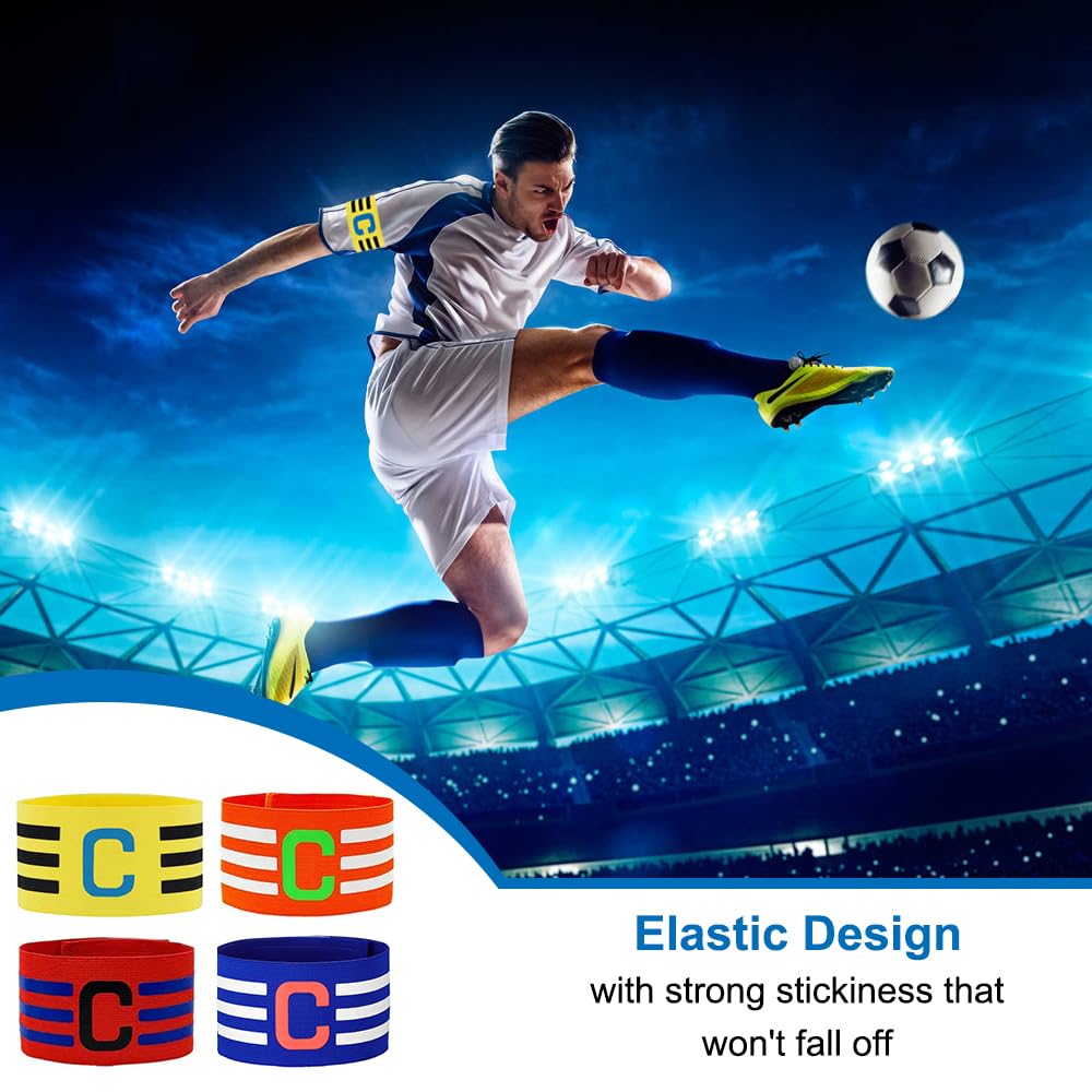 Coole Kapitänsbinden Für Fußball-Teams - Verstellbar In 7 Farben Mit Starkem Klettverschluss