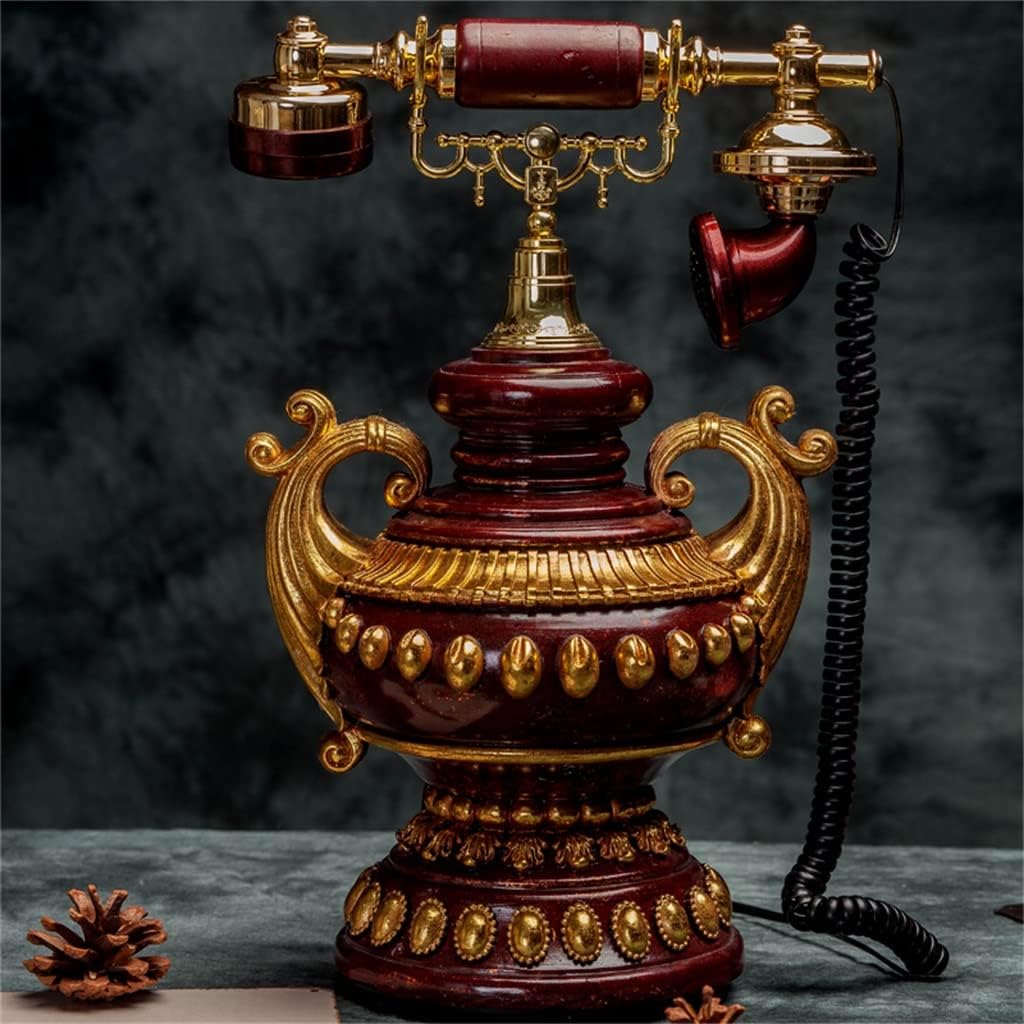European Retro Telephone 's Lamp Antique Home Fashion Wired Landline Living Room Decorative Personality Ornaments