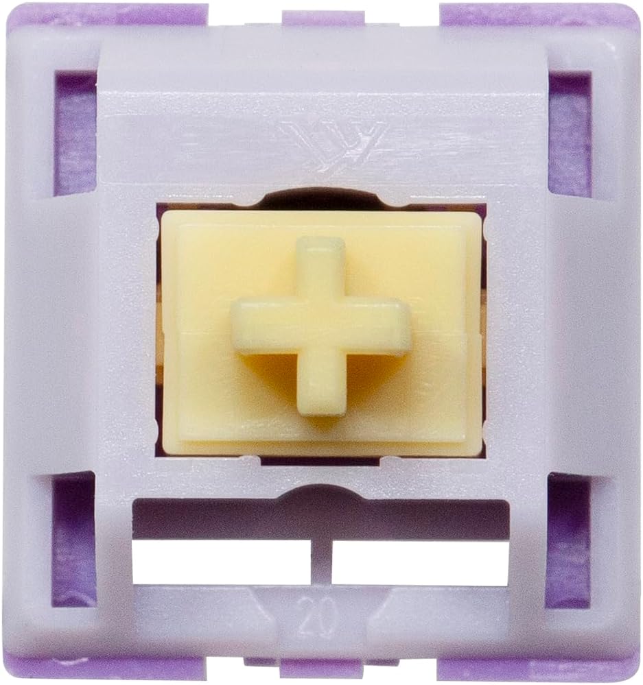 KPREPUBLIC KTT Hyacinth Switch Linear 45g MX Switch for Mechanical Keyboard Factory Lubed PC Nylon POM Long Spring (110 Switches)