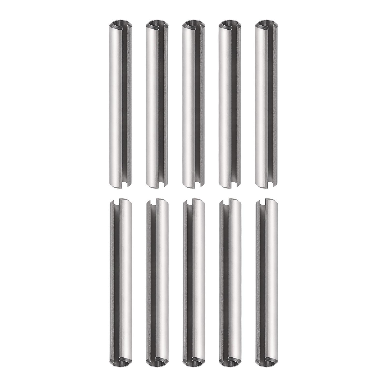 DTGN 6mmx45mm(DxL) Slotted Spring Pin, 10Pack, Good for Home Machine Fastener