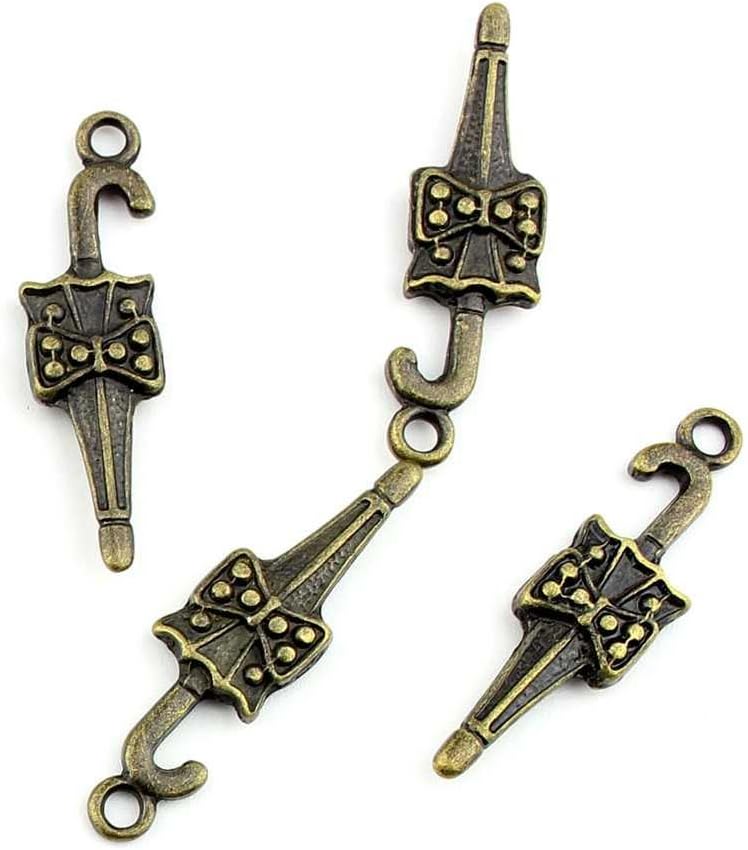Jewelry Making Findings Antique Bronze Charms FL1957 Umbrella Craft Lots Repair Supplies