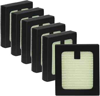 PUREBURG HEPA Filter Compatible with Baby Brezza Bottle Washer Pro, 6-Pack