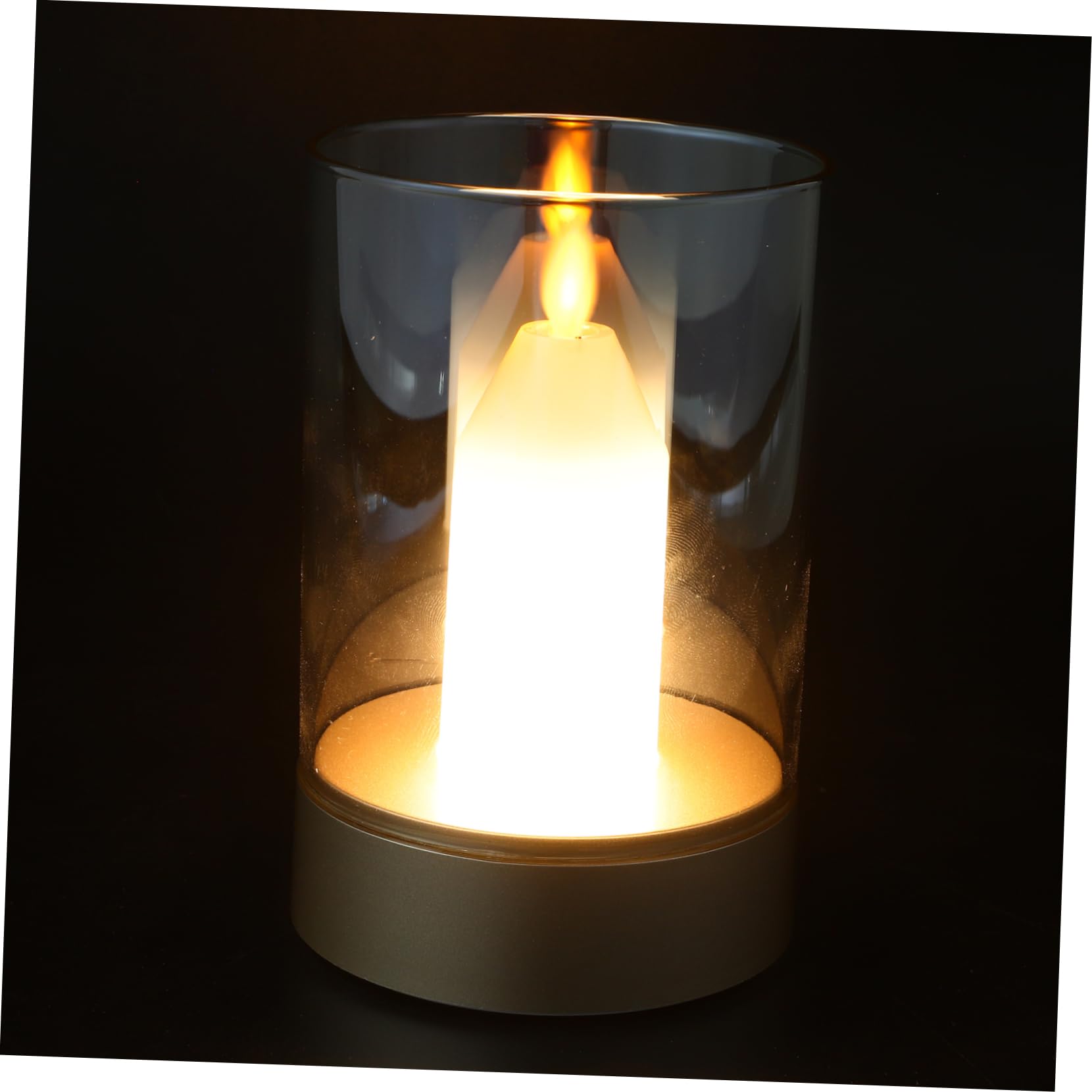 HOMSFOU Chic Glass Night Light Table Lamp with Calming and Gentle Glow, Charming Appearance for Valentine's Day Romantic Night Decorations, Bedside Light for Home