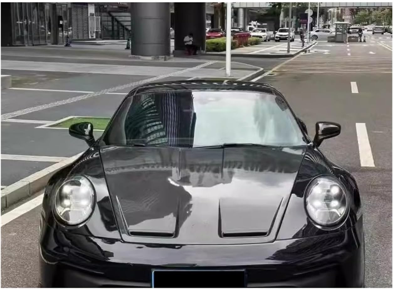 カーボンファイバーエンジンカバー ポルシェ911 992 2019-2022 GT3へのアップグレード ボンネットカバー フードスク