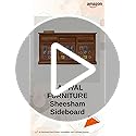Image of Solid Sheesham Wood Wooden Sideboards & Chest of Drawer with 3 Drawers and 6 Shelves for Living Room or Bedroom Storage (Emboss, Honey Finish)