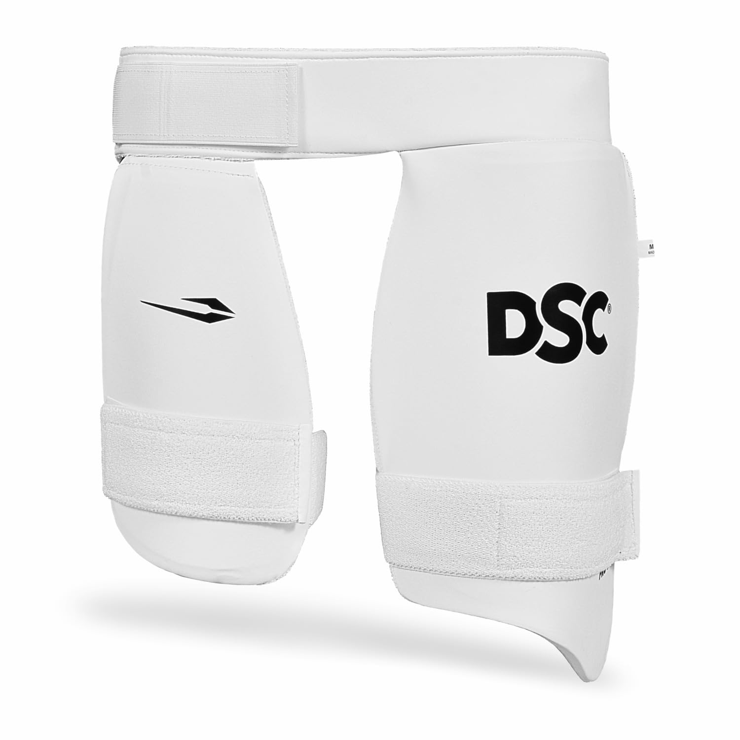 DSC Pro X Combo Cricket Thigh Pad | Material: PVC | High-Density Foam & Hard Shell | Detachable Inner Guard | Lightweight & Ergonomic Fit | Adjustable Straps | Color: White | Size: Mens RH-image-17