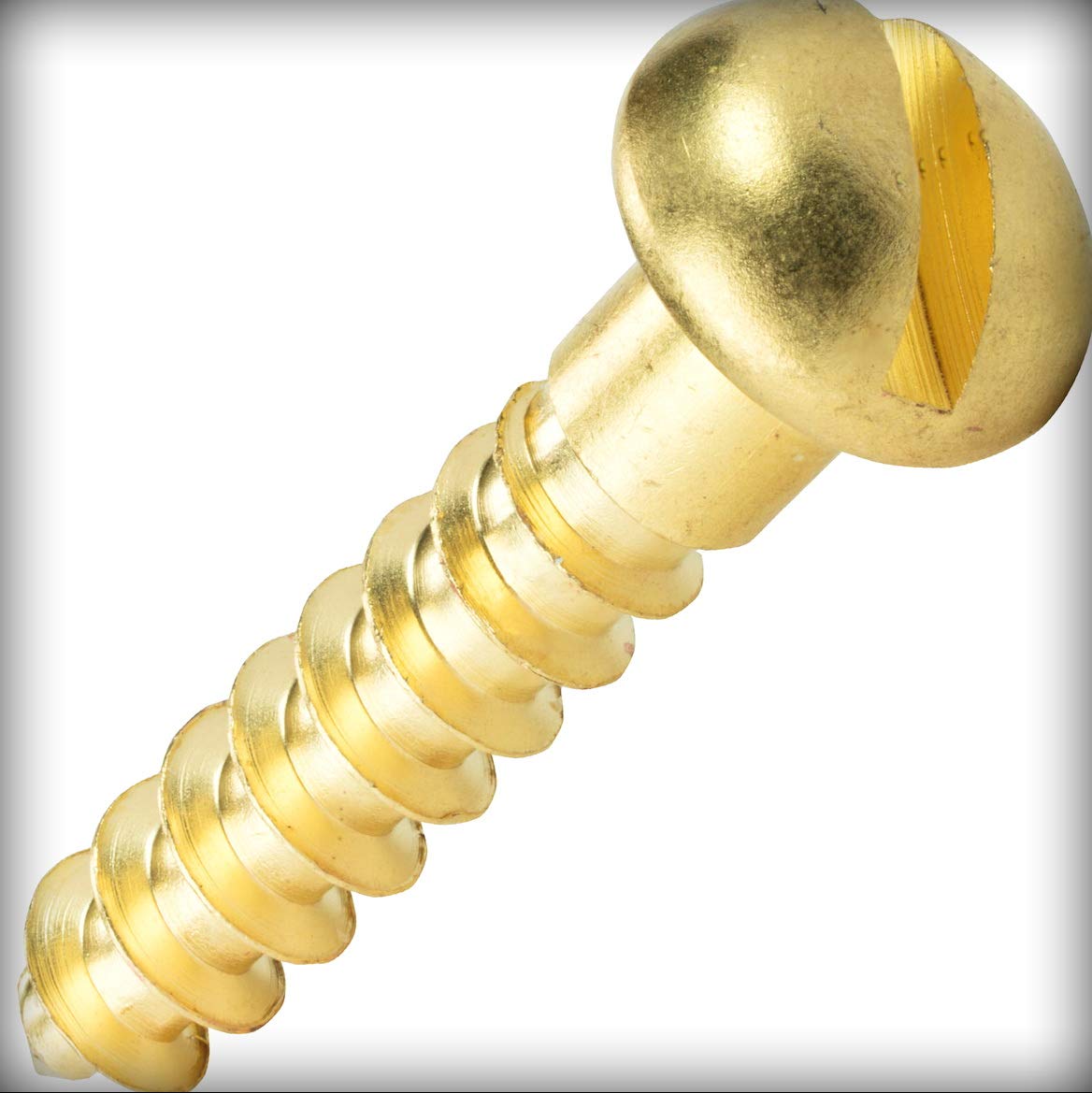New Pack of 100 Pcs #1 x 1/4" inch Brass Round Head Wood Hardware Machine Screws Kit Slotted Drive Set Warranity by Pr-Merchant