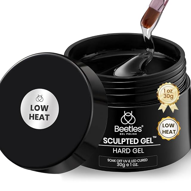 Beetles Gel Polish US Beetles Low Heat Hard Gel, 1 oz 9 in 1 Mint Sheer Clear Builder Nail Gel