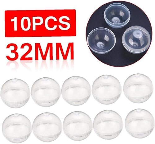 Miniatura 3 de 10 bolas de plástico transparentes rellenables, bolas de adorno para manualidades, árbol de Navidad, boda, fiesta, decoración de 1.260 in