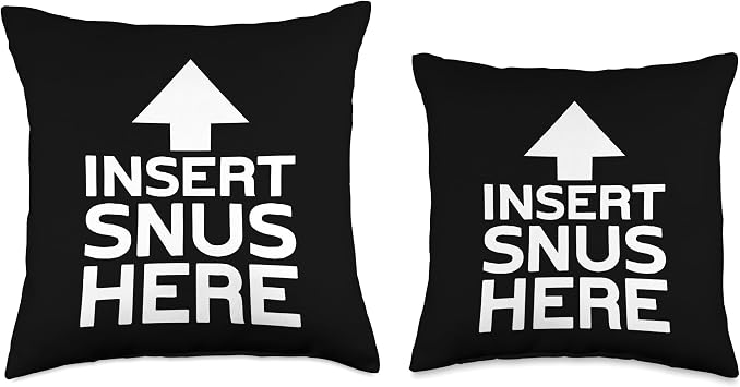 Snus Insert Swedish Snus Throw Pillow