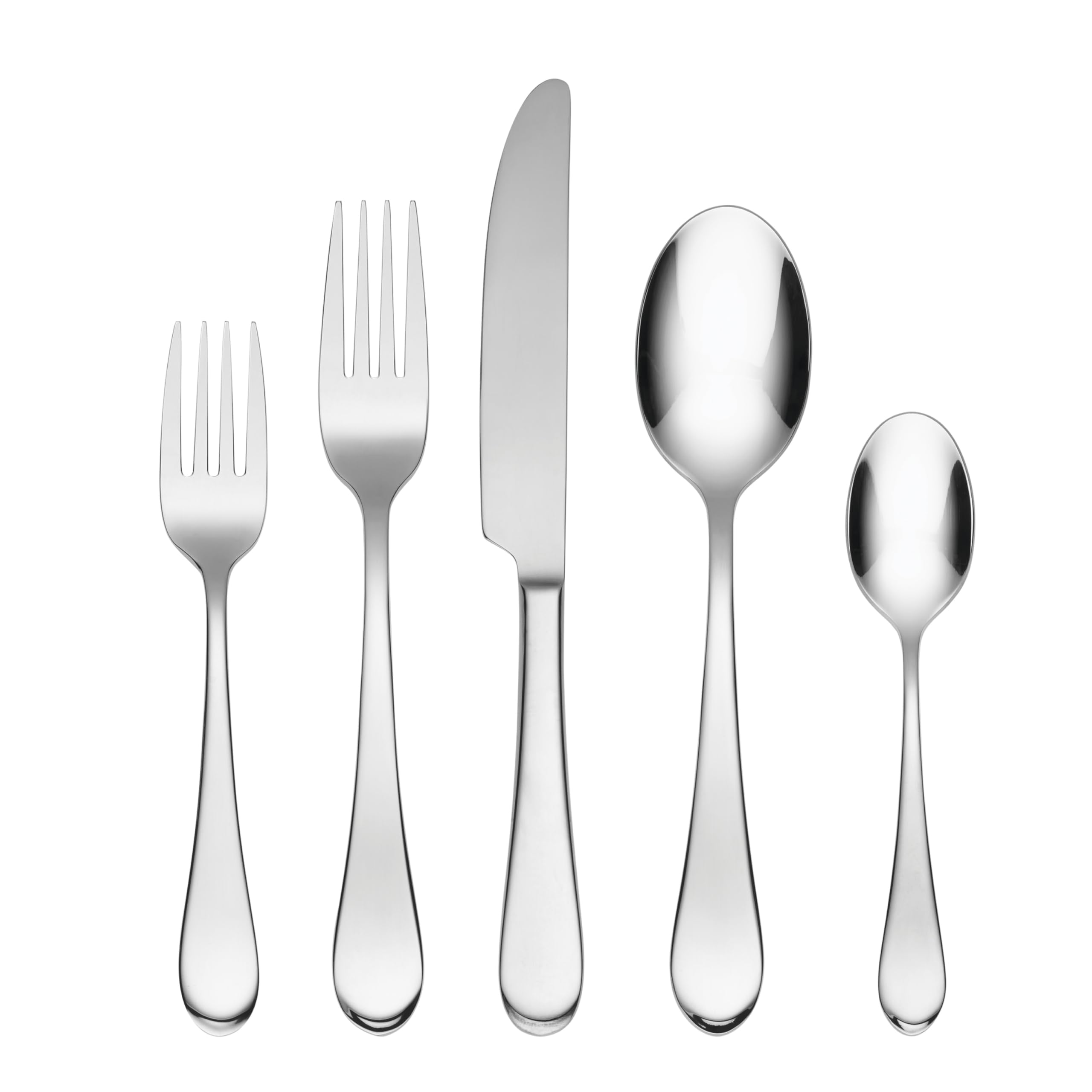 Oneida Icarus 45-Piece Flatware Set, Service for 8, Silver