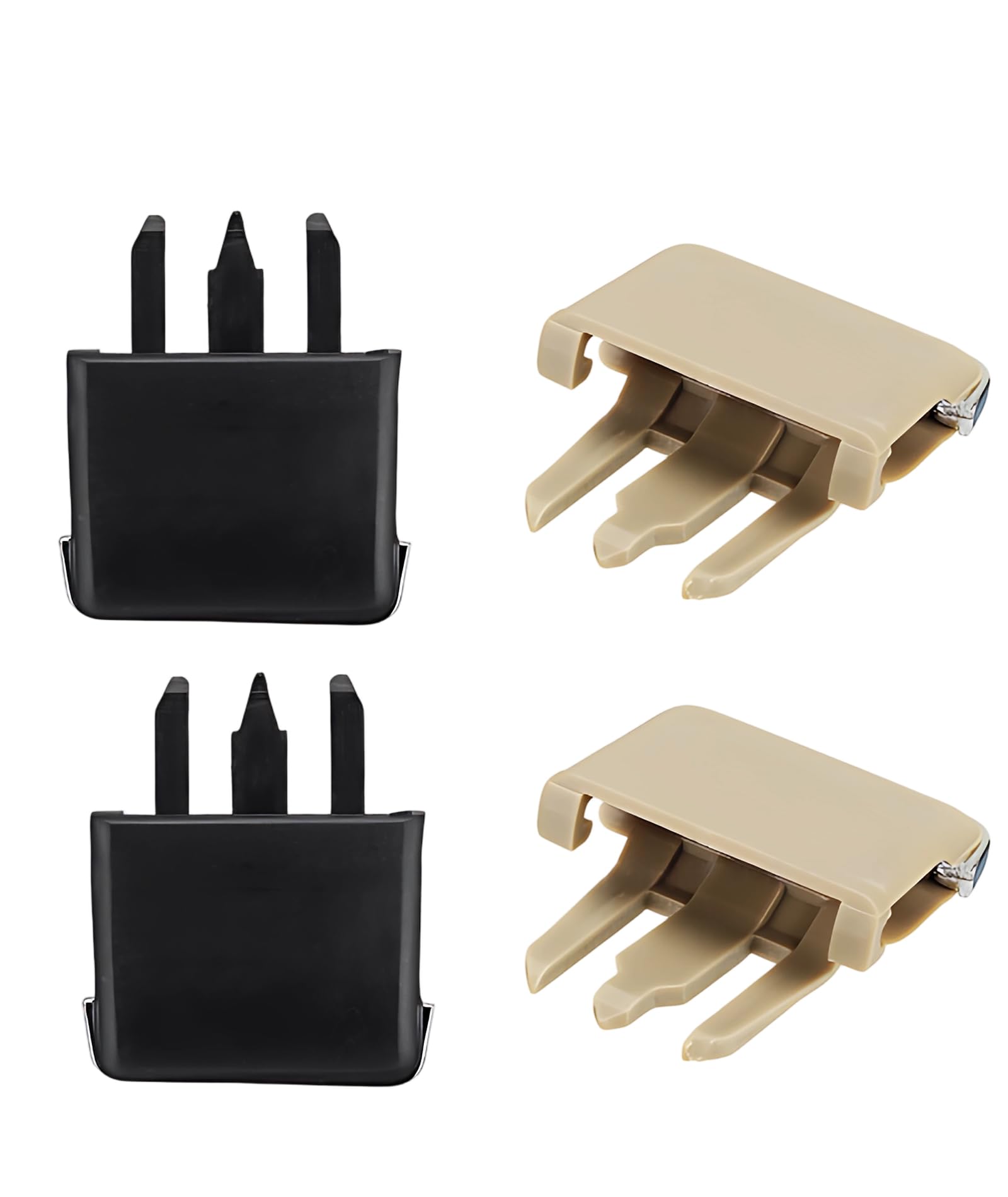 4 PCS Car AC Vent Clip Slider, Adjustable Airflow Control for Most Vehicles, Personalized Cabin Comfort Solution, Set in Black and Beige-image-16