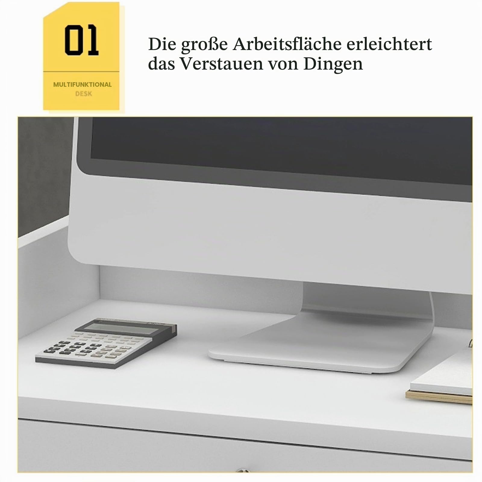 Rezeption,Empfangstresen mit abschließbaren Schubladen,Empfangstisch für Salons,Computertisch im Büro mit Lagerschrank,Kassentheke für Bekleidungsgeschäfte(60x40, A)