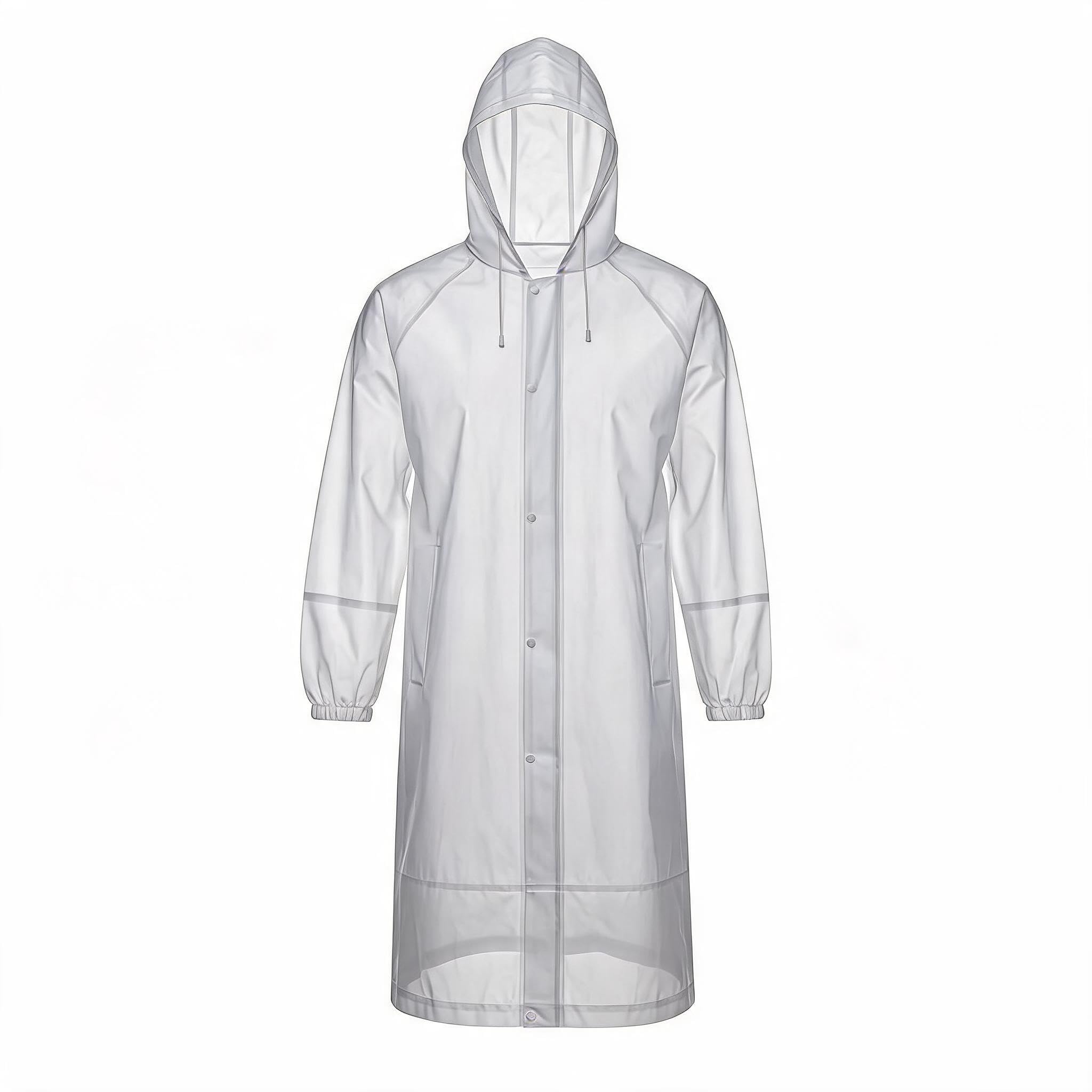 Transparent Waterproof Rain Suit for Men & Women | Hooded Seam-Taped Polyester Raincoat Set | Lightweight Reusable Rainwear for Bike Riding, Travel, Trekking, Camping, & Monsoon Use-image-36