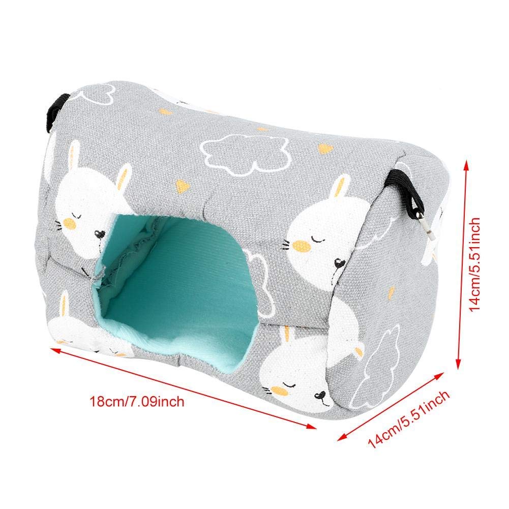 Hamac en toile pour petits animaux Lit suspendu pour hamster, rat, lapin nain, souris et gerbille, balançoire cage, accessoire confortable et ludiqu