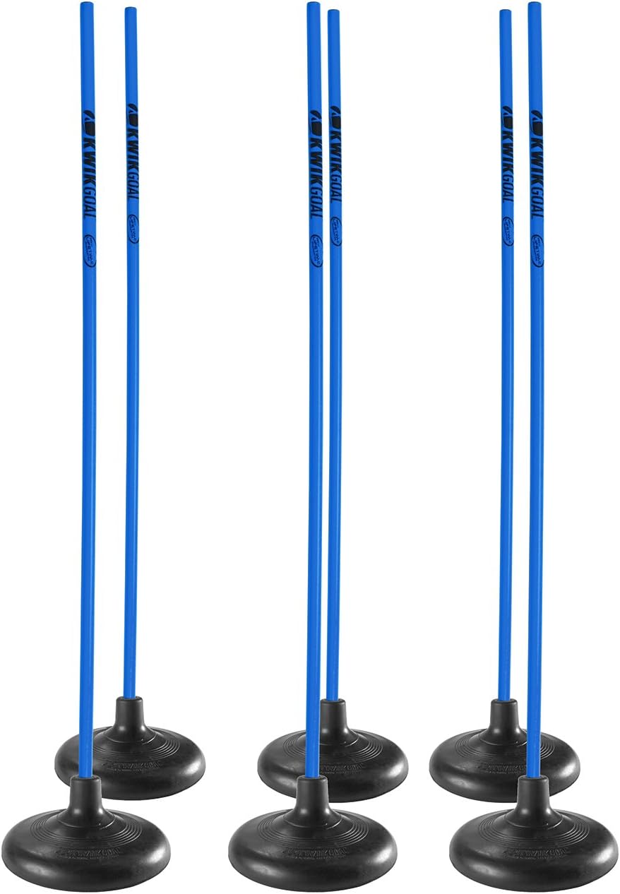 Kwik Goal Premier Coaching Sticks (Blue) : Soccer Training Aids : Sports & Outdoors