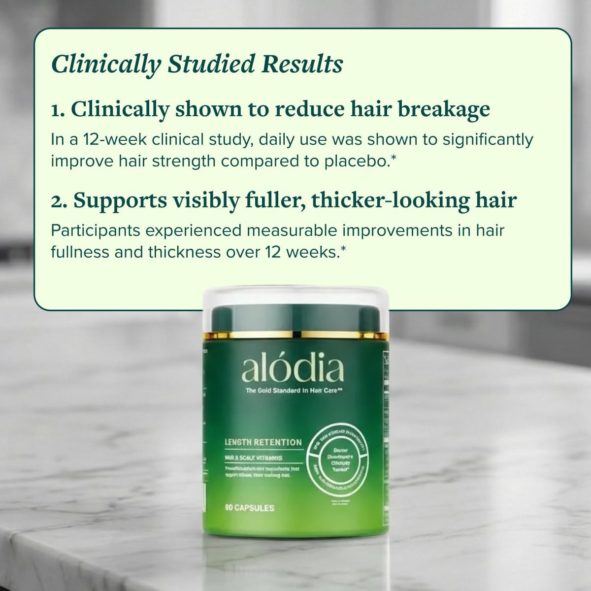 ALODIA Hair & Scalp Vitamins | Vegan Hair Growth Supplement Multivitamin for Women with Biotin, Vitamin D, Probiotics, Ashwagandha & Saw Palmetto for Healthier, Thicker Looking Hair