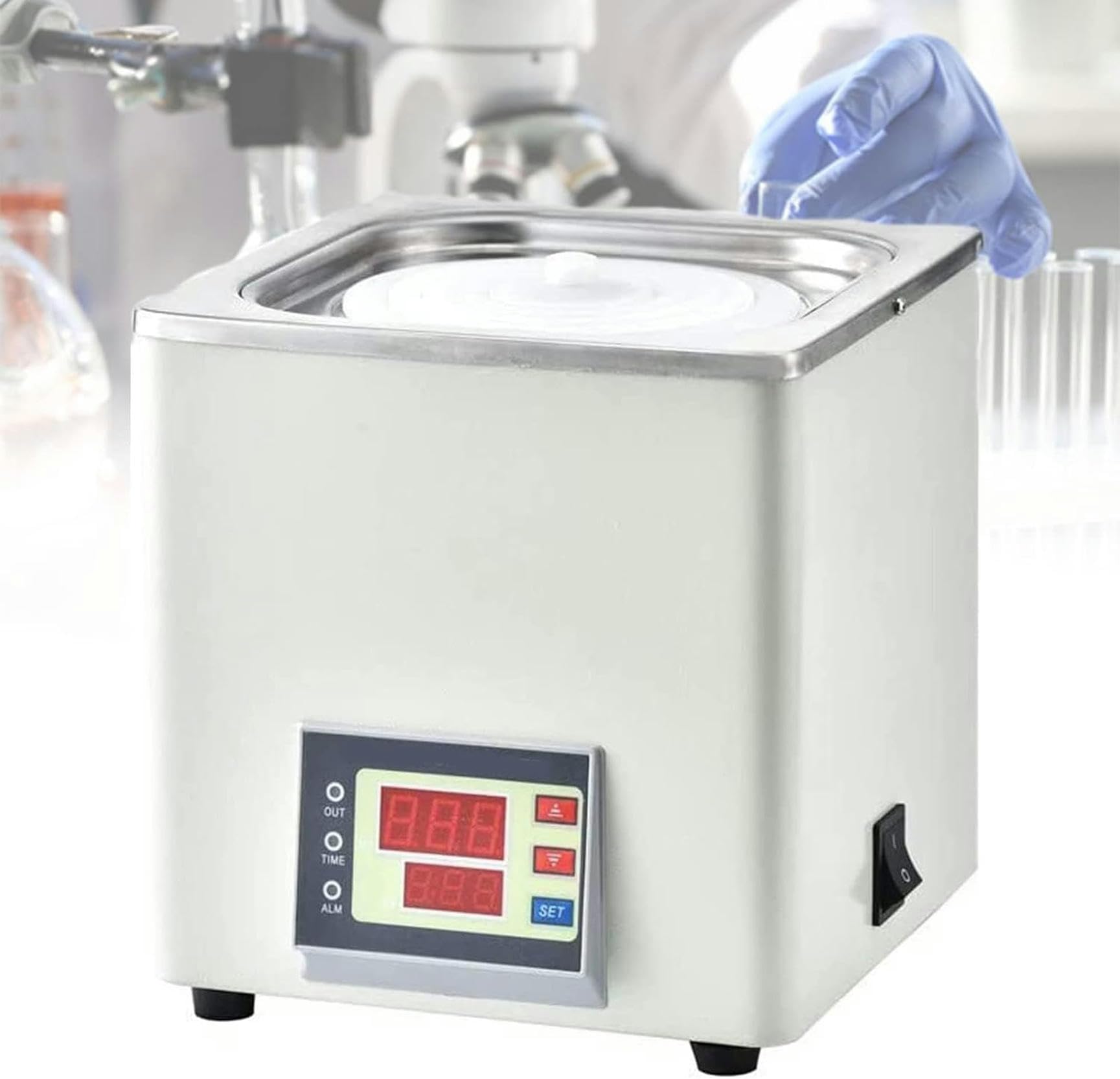 Bain d'eau thermostatique numérique en acier inoxydable pour laboratoire