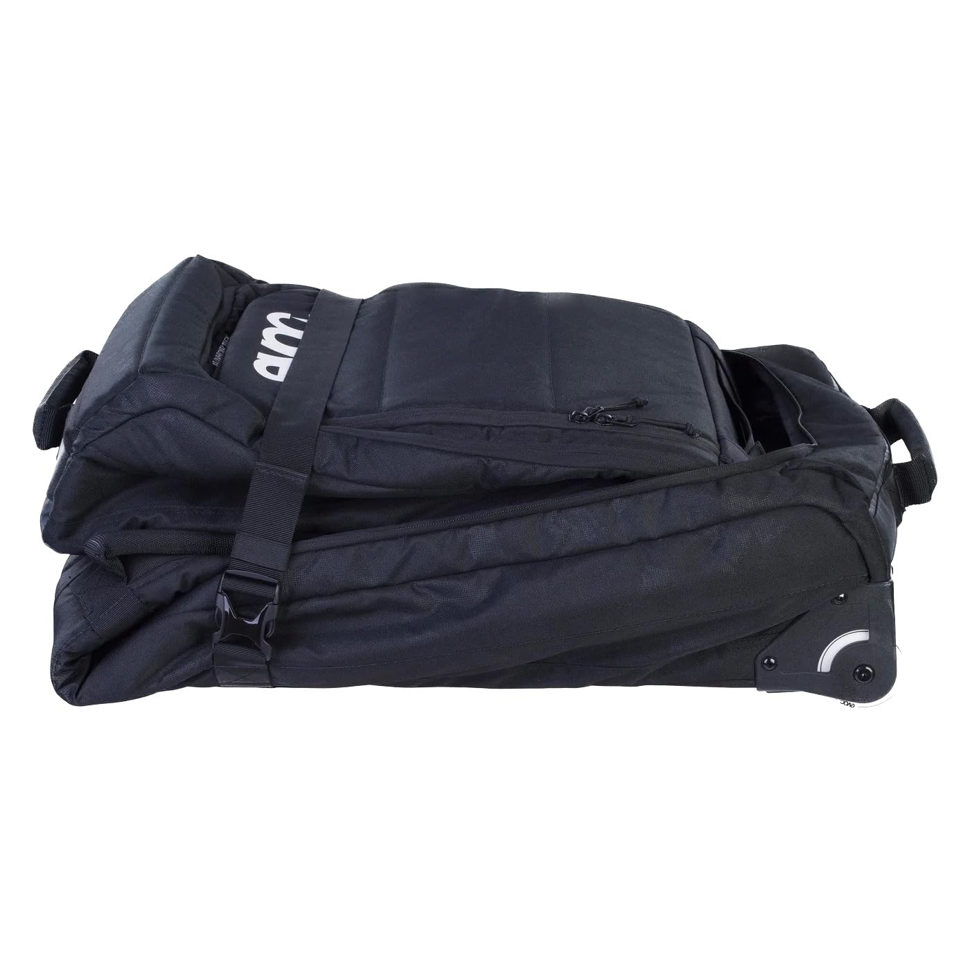 EVOC Snow Gear Roller Ski- und Snowboardtasche (für 3-4 Paar Ski oder 2 Snowboards, gepolstert, zusammenfaltbar, austauschbare Skate-Rollen, Lawinenfach)