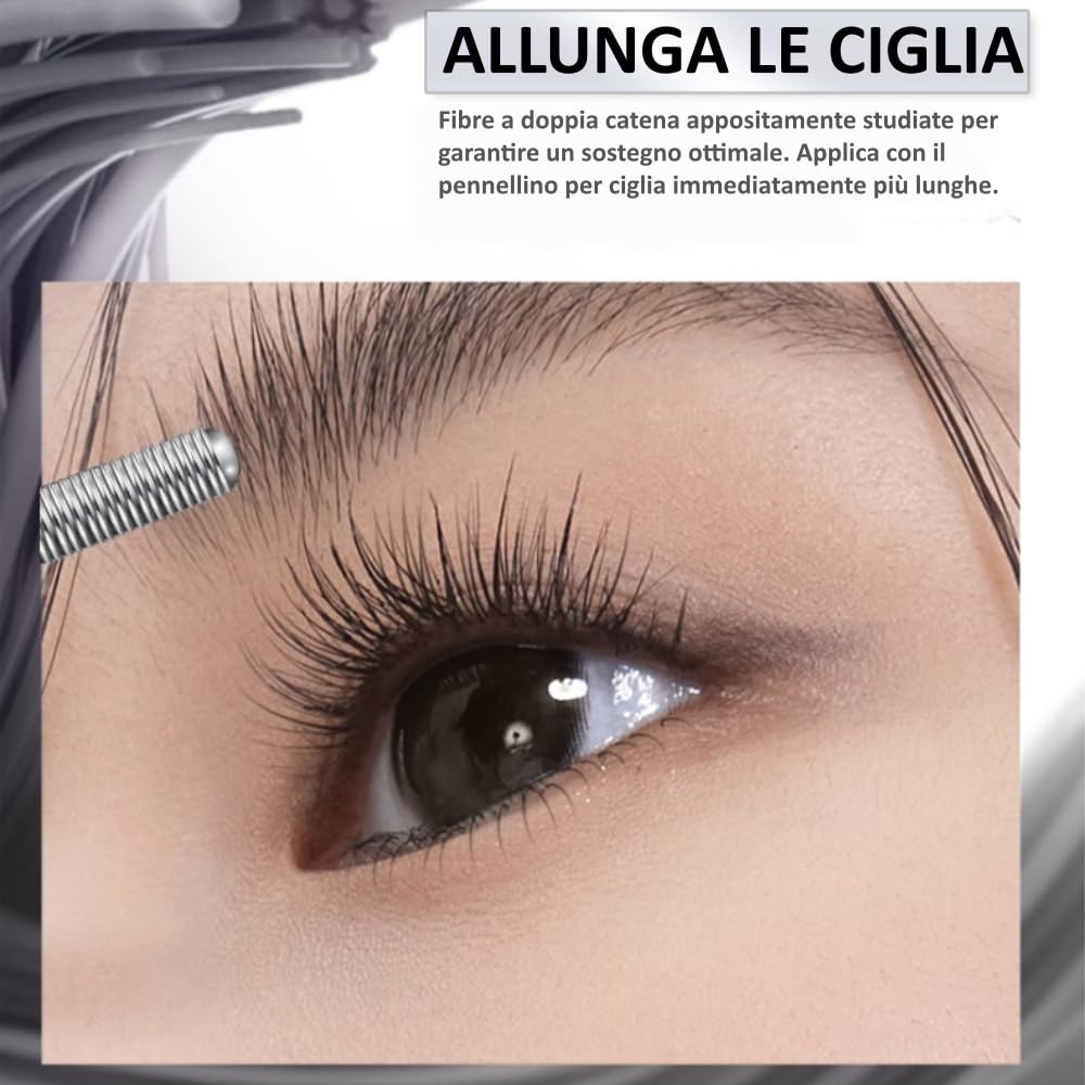 Alvionna Velveteye -IL Mascara per Ciglia Mature,Volume‑Lunghezza Ciglia