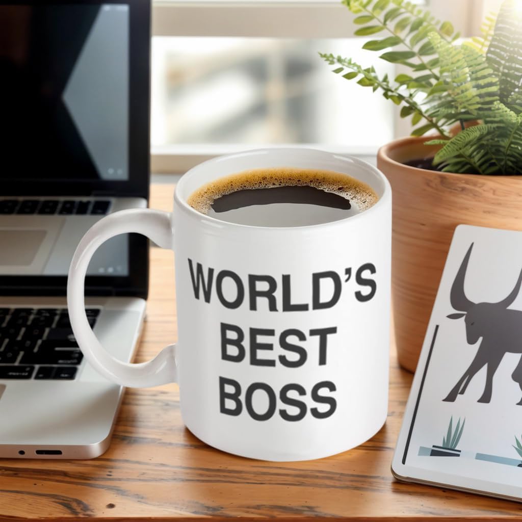 World's Best Boss Funny Coffee Mug - BeBr Bosses Day Gifts Ideas -Novelty Present For My Greatest Boss Male or Female, Men, Great Office Gift Mugs,Birthday,Leaving or Home Daily Use 11 oz Ceramic Mug - Image 6