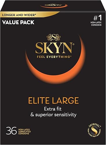 Miniatura 2 de SKYN Elite - Condones grandes de 36 unidades y SKYN extra tachonados, 22 unidades, ultra finos sin látex