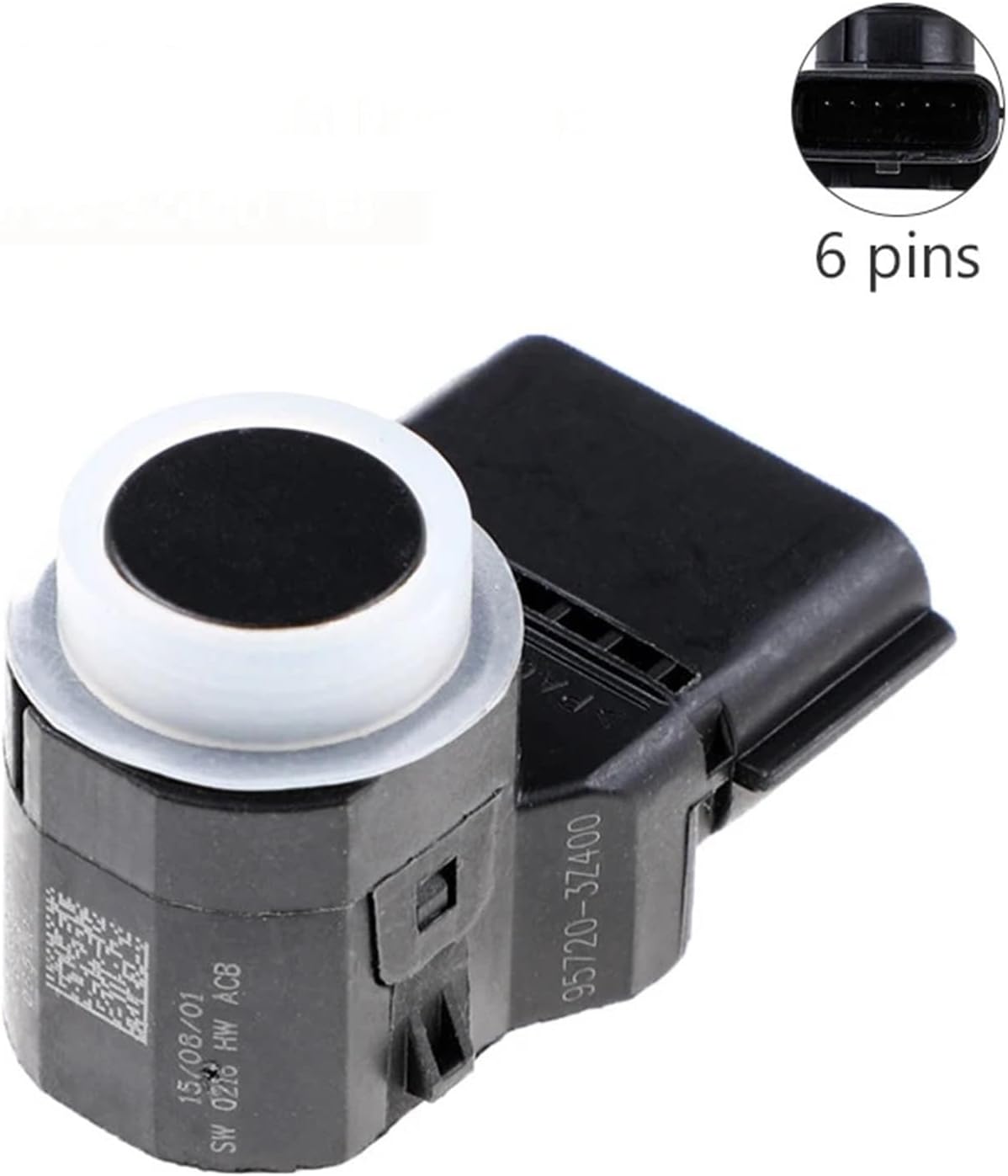 4Pcs PDC Parking Sensor Car OEM 95720-3Z400 957203Z400(Color:WHITE)