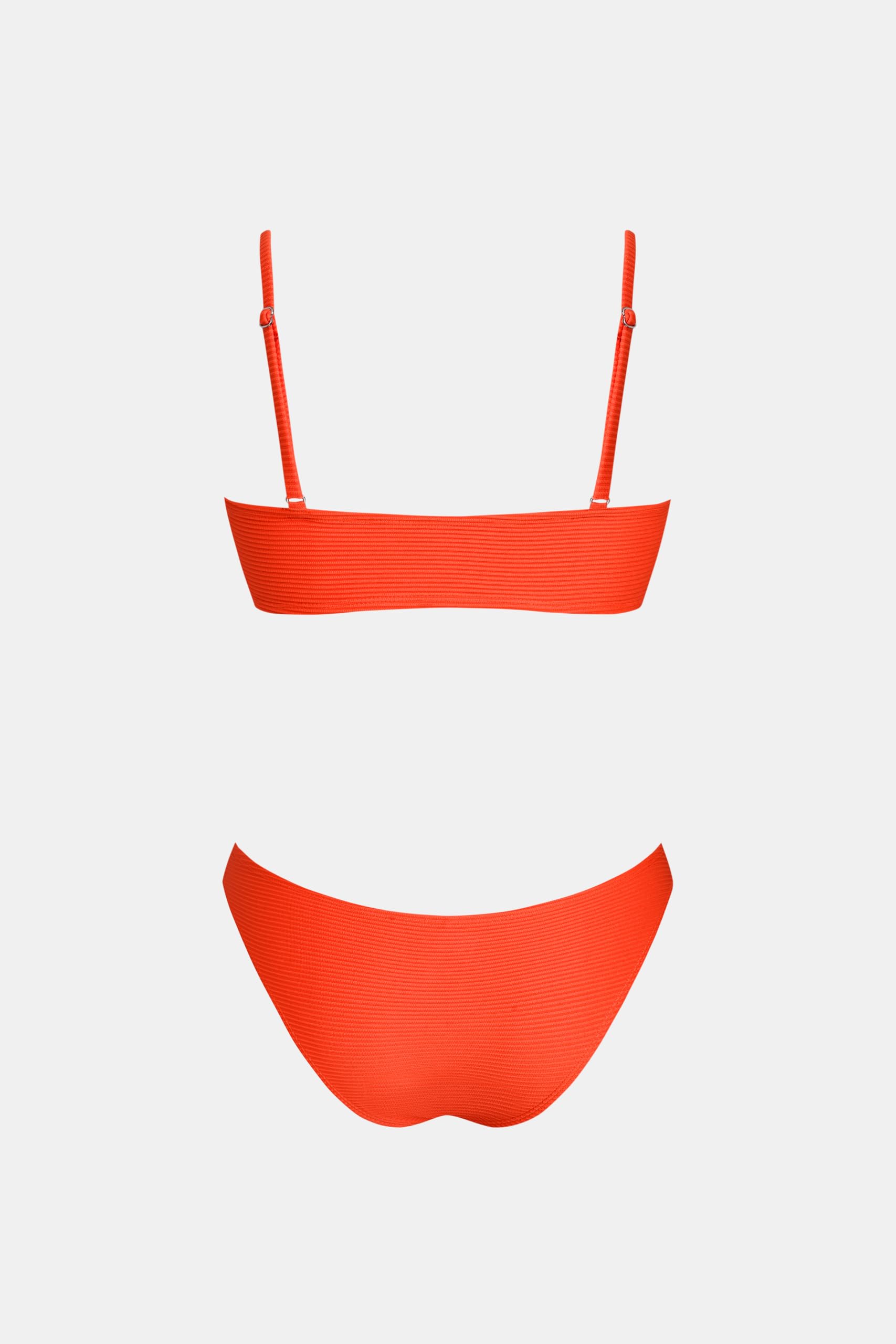 CUPSHE Ensemble bikini deux pièces pour femme - Découpe trou de serrure sur le devant - Encolure dégagée - Taille basse - Coupe haute - Maillot de bain coquin