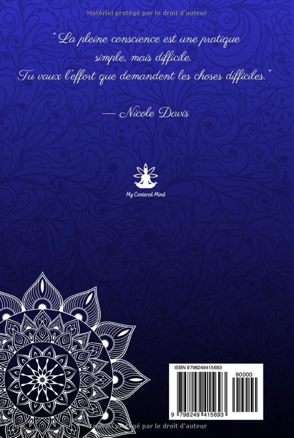 Journal de Pleine Conscience Couverture Mandala A5 pour rituel premium - 3